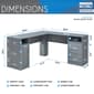 Techni Mobili 59"W Functional L-Shape Desk w/ Storage - image 9