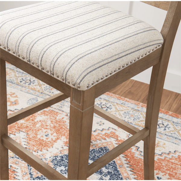Linon Home Decor Emmy Grey Bar Stool