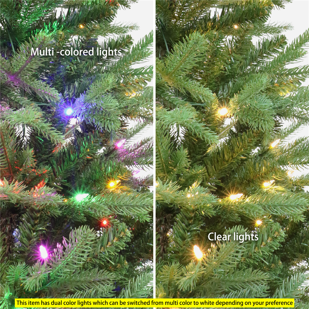 Puleo International 7.5ft. Pre-Lit Sacramento Fir Christmas Tree