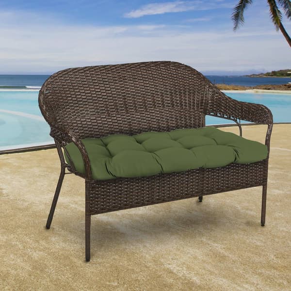 Jordan Manufacturing Veranda Hunter Wicker Settee Cushions