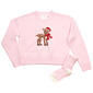 Girls (7-16) No Comment Christmas Deer Sweater w/ Socks - image 1