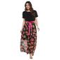 Petite Ellen Weaver Short Sleeve Top Chiffon Bottom Maxi Dress - image 1