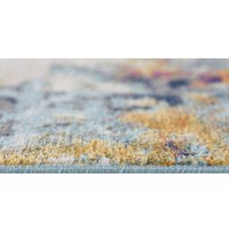 9th & Pike® Teal & Gold Abstract Rectangular Area Rug