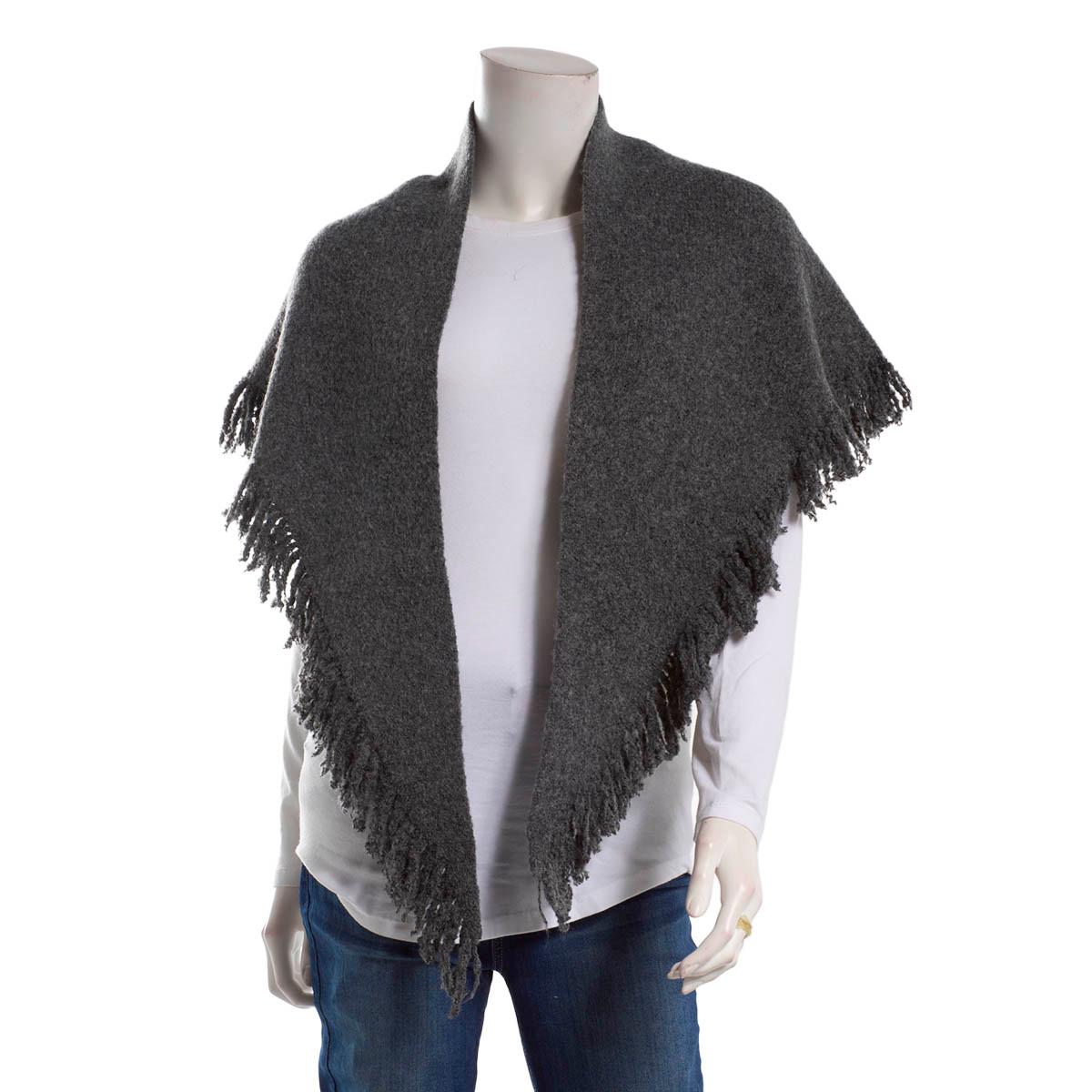 Womens Modena Solid Boucle Fringe Triangle