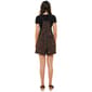 Juniors No Comment Crosshatch Cuff Cherry Romper - image 2