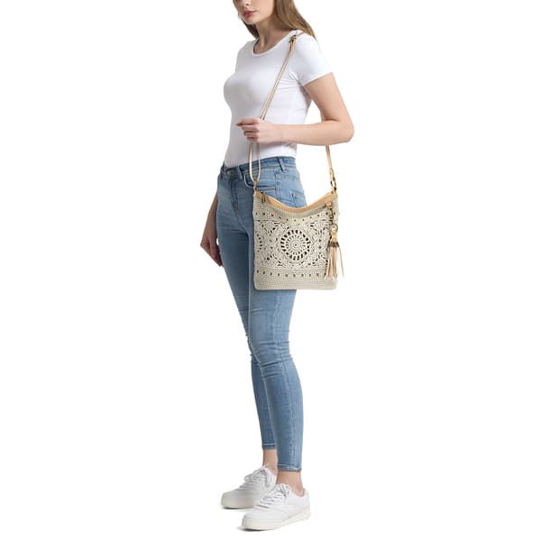 The Sak Lucia Crochet Crossbody - Natural Medallion