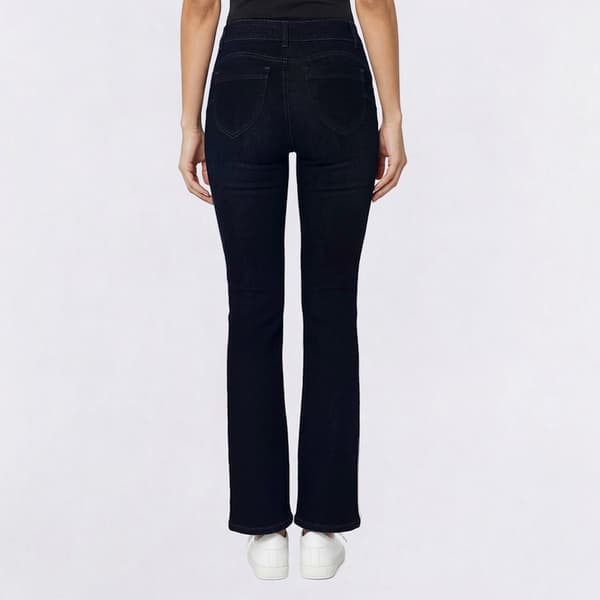 Womens d. jeans® Double Button Straight Leg Bootcut Jeans