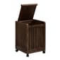New Ridge Home Goods Abingdon Wood Laundry Hamper w/ Hinged Lid - image 2