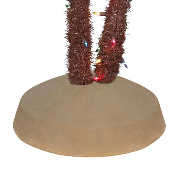 Puleo International Multi-Color Pre-Lit Christmas Palm Tree