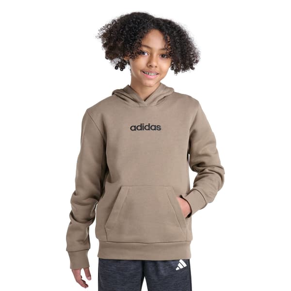 Boys (8-20) Adidas(R) Essential Linear  Pullover Hoodie - image 