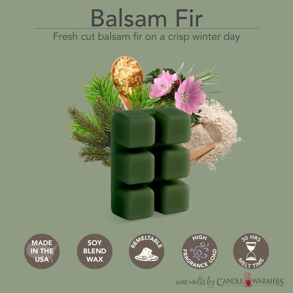 Candle Warmers Etc. 8pk. Balsam Fir &amp; Holly &amp; Ivy Wax Melts