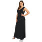 Plus Size 24/7 Comfort Apparel Slimming Empire Waist Maxi Dress - image 3