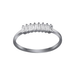 Athra Sterling Silver Cubic Zirconia Band Rikng
