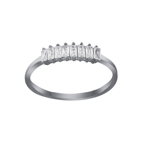 Athra Sterling Silver Cubic Zirconia Band Rikng - image 