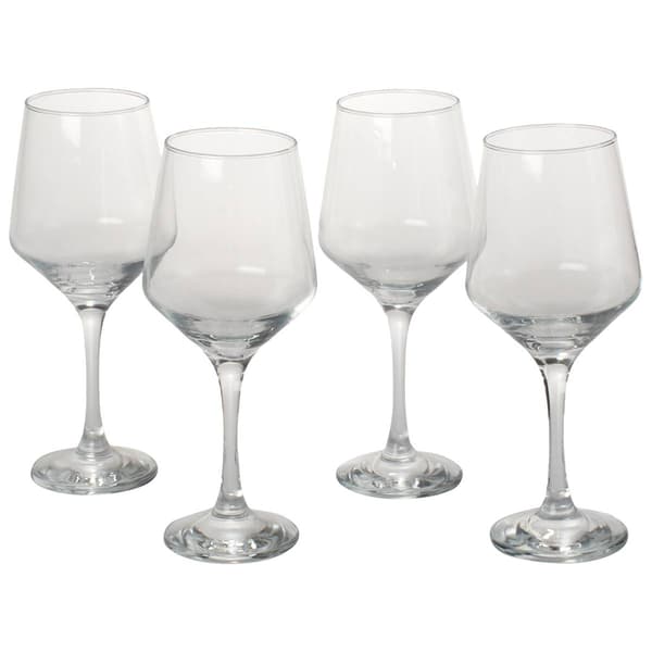 Home Essentials Red Series Set of 4 16.5oz. Wine Glasses - image 