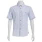 Mens Campia Short Sleeve Poly Spandex Button Down Shirt - Blue - image 1