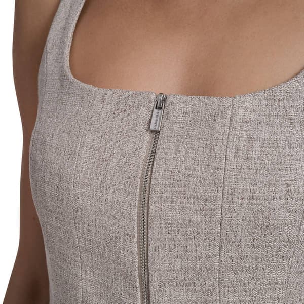 Womens Calvin Klein Zipper Front Textured Vest