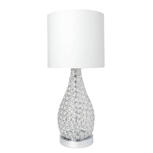 Elegant Designs Elipse Crystal Pinned Gourd Accent Table Lamp