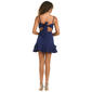 Juniors Dear Moon Laguna Scuba Double Tier Tie Back Dress - image 3
