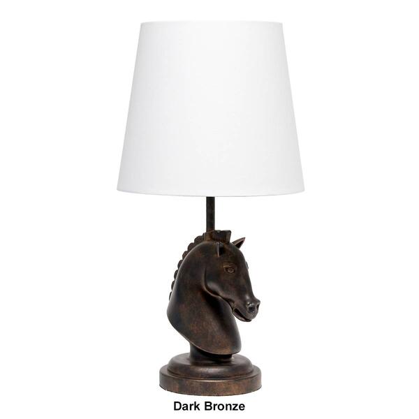 Simple Designs 17.25in. Decorative Chess Horse Table Lamp