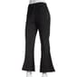 Womens Nine Waist Solid Brushed Back Fleece Flare Leisure Pants - image 1