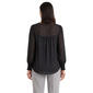 Womens Zac & Rachel Long Sleeve Button Down Dot Satin Blouse - image 2