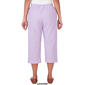 Womens Alfred Dunner Garden Party Pull On Capri Pants - image 2