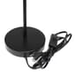 Simple Designs Black Stick Lamp w/White Fabric Drum Shade - image 3