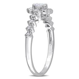 Diamond Classics™ 14kt. White Gold 1/3ctw. Diamond Oval Ring
