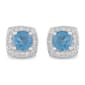 Nova Star(R) Silver Sterling Lab Grown Diamond Gemstone Earrings - image 1