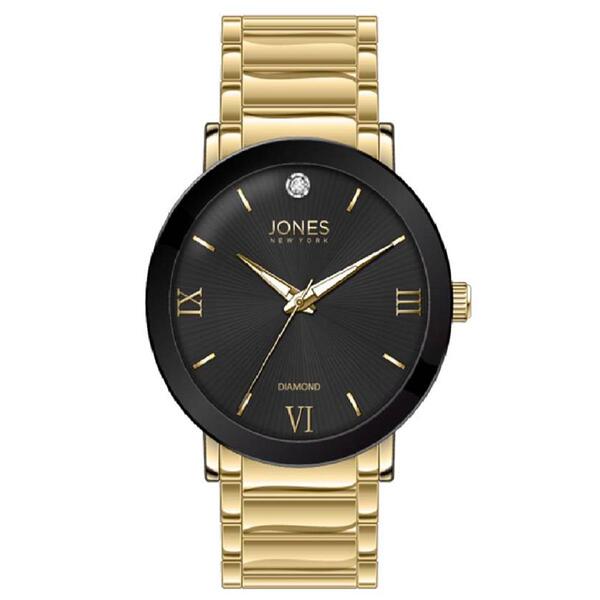 Mens Jones New York Gold-Tone Bracelet Watch - 3502G-42-D27 - image 