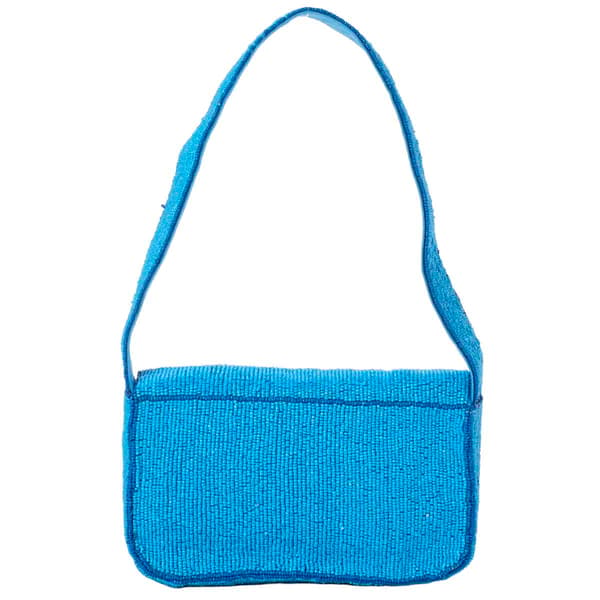 SOL and MER Beaded Pool Baguette Shoulder Bag