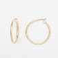Napier Gold-Tone Medium Click Top Hoop Earrings - image 1