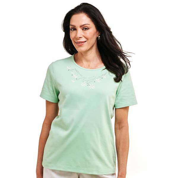Petite Bonnie Evans Short Sleeve Daisy Chain Tee
