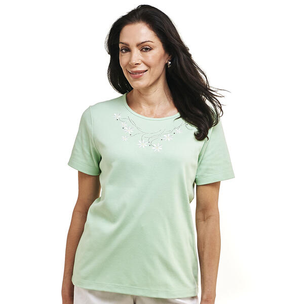 Petite Bonnie Evans Short Sleeve Daisy Chain Tee - image 