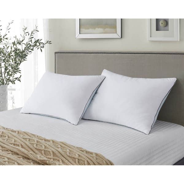 Kathy Ireland Summer-Winter Goose Feather Pillow - 2 Pack