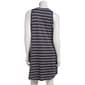 Womens Nicole Miller Striped Peached High Neck Nightgown - image 3