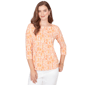 Petite Ruby Rd. Seas The Day Seashell Patchwork Knit Top - image 1