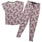 Womens IZOD&#40;R&#41; Short Sleeve Abstract Floral Tee & Jogger Pajama Set - image 1