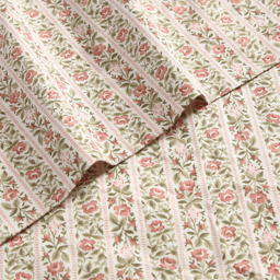 Laura Ashley® Marta Stripe Percale Sheet Set