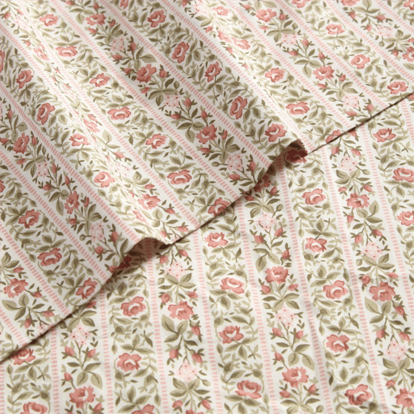 Laura Ashley® Marta Stripe Percale Sheet Set