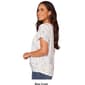 Womens Democracy Short Sleeve Marble Twist Hem Tee - image 2
