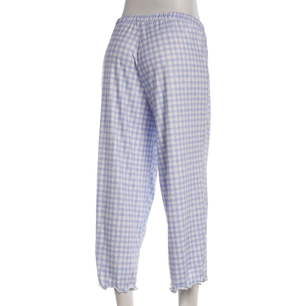 Petite Jessica Simpson Gingham Capri Pajama Pants