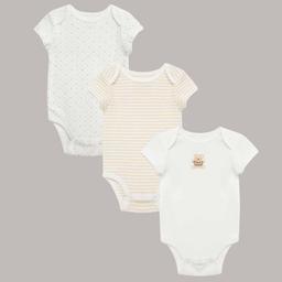 Baby Unisex (NB-9M) Little Me 3Pk Gentle Bear Bodysuits
