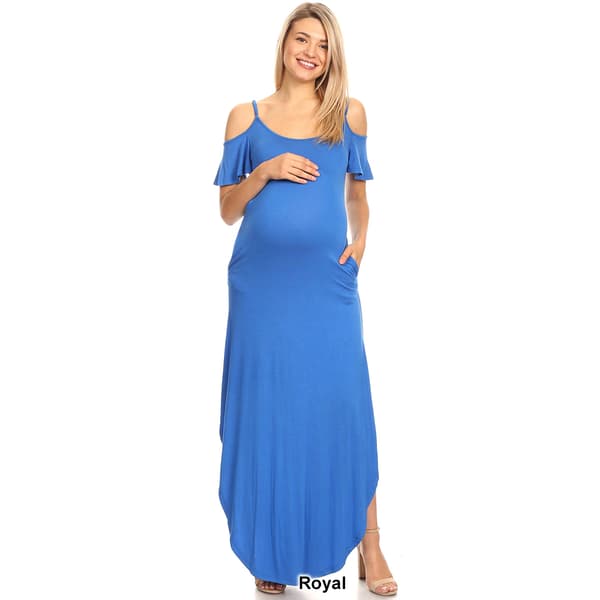 Womens White Mark Reta Maternity Maxi Dress