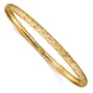 Gold Classics(tm) 14kt. Gold Hexagonal Diamond-Cut Flexible Bangle - image 1