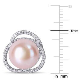 Gemstone Classics&#8482; Pearl Interlaced Halo Stud Earrings
