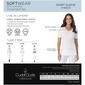 Womens Cuddl Duds® Softwear Lace Edge Short Sleeve V-Neck Tee - image 5