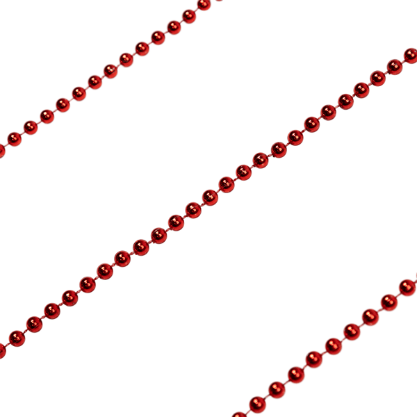 Northlight 15ft. Crimson Red Shiny Beaded Christmas Garland