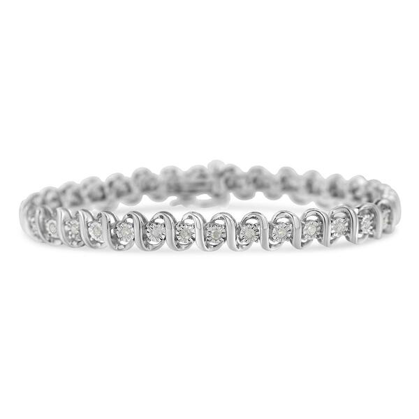 Diamond Classics&#40;tm&#41; Rose Cut Diamond & S-Link Bracelet - image 
